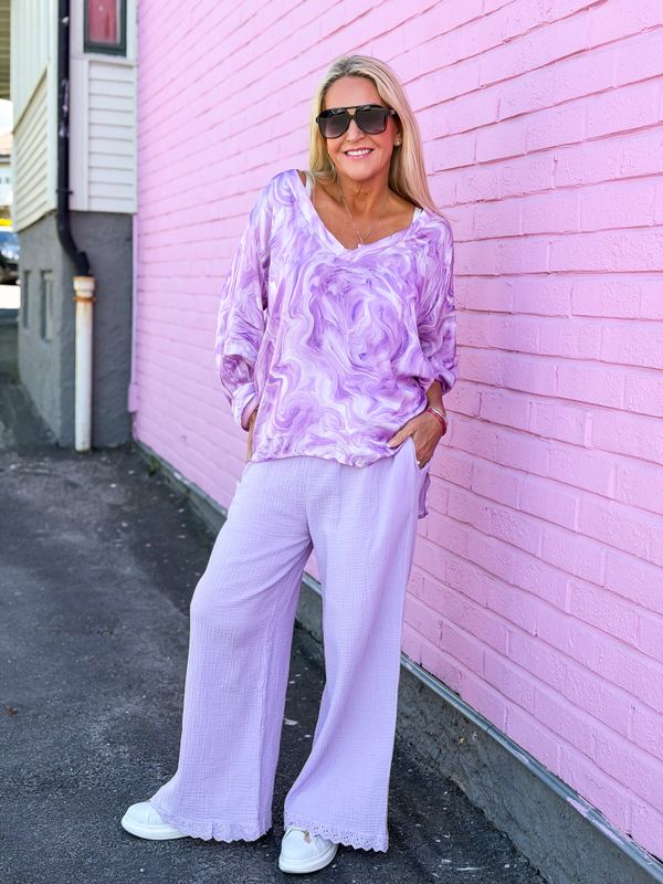 Lavender Cotton Pant