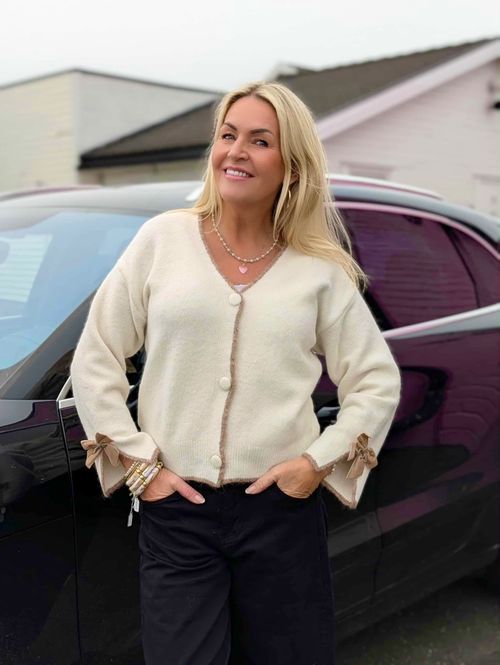 Hovedbilde Velour Bow Cardigan
