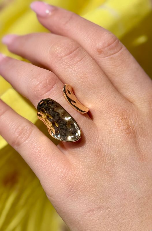 Gold Asymmetrical Ring