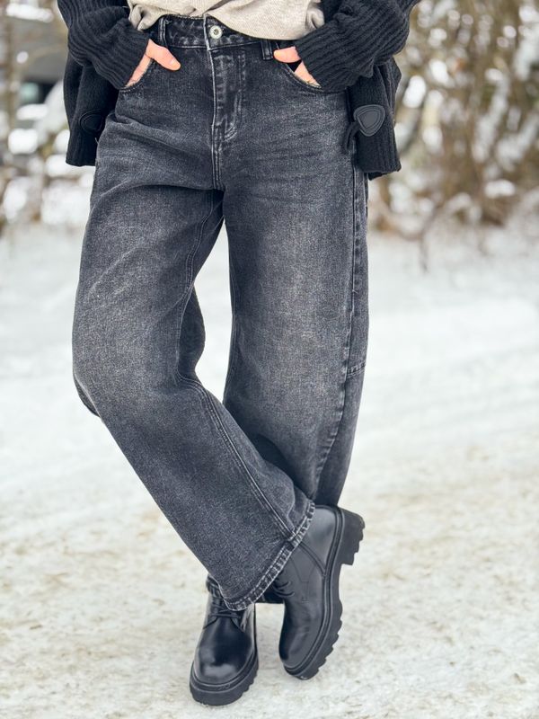 Washed Barrel Jeans