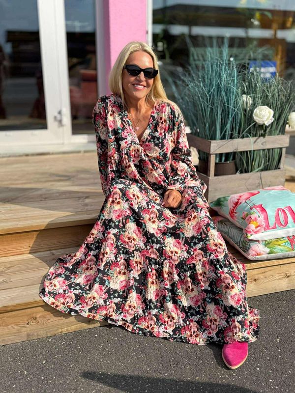 Boho Skull Maxi Dress