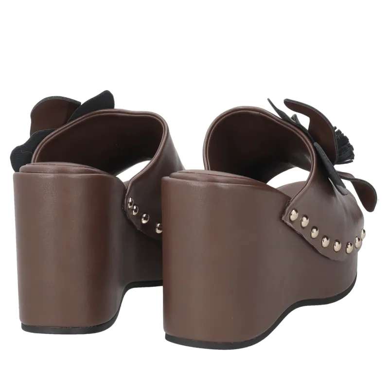 Valencia Wedge Clog Tosca Blu