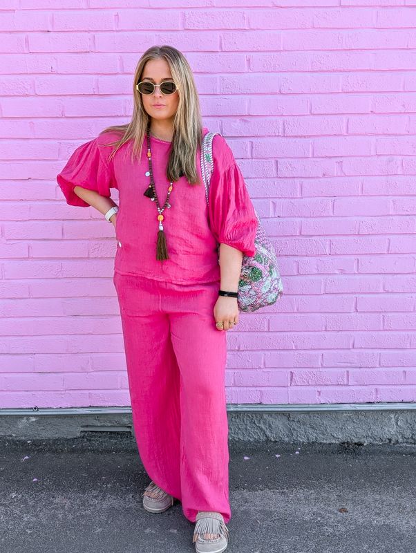 Mette Linen Blouse Love Forever