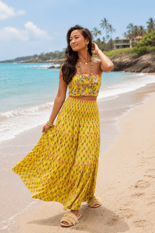 Yellow Summer Skirt Place Du Soleil