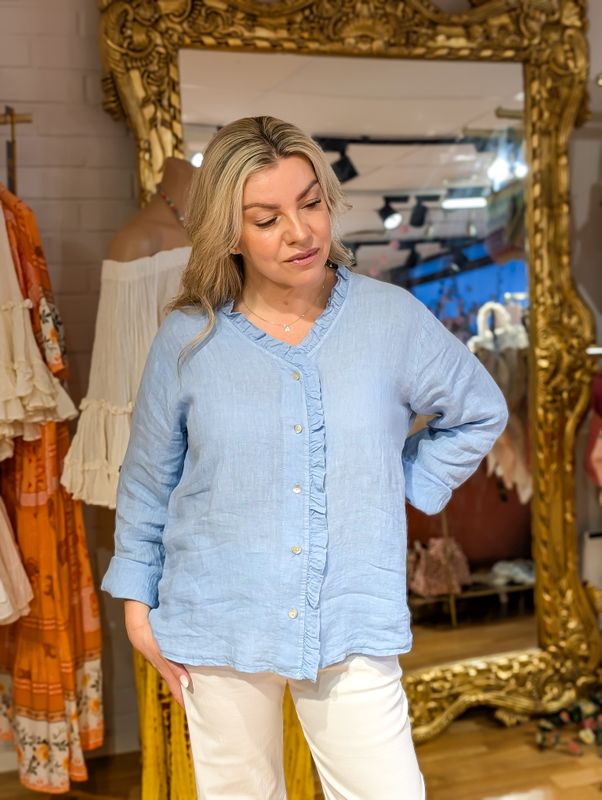 Mary Linen Blouse Love Forever