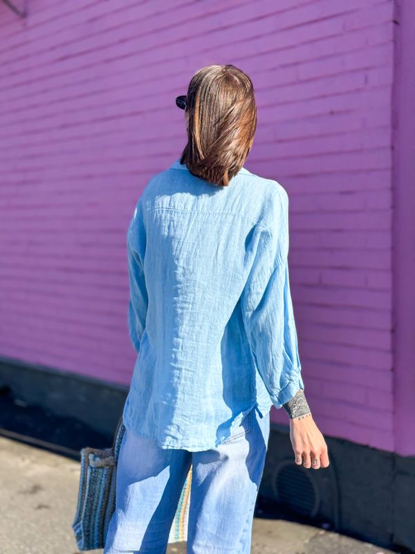 Sky Linen Shirt