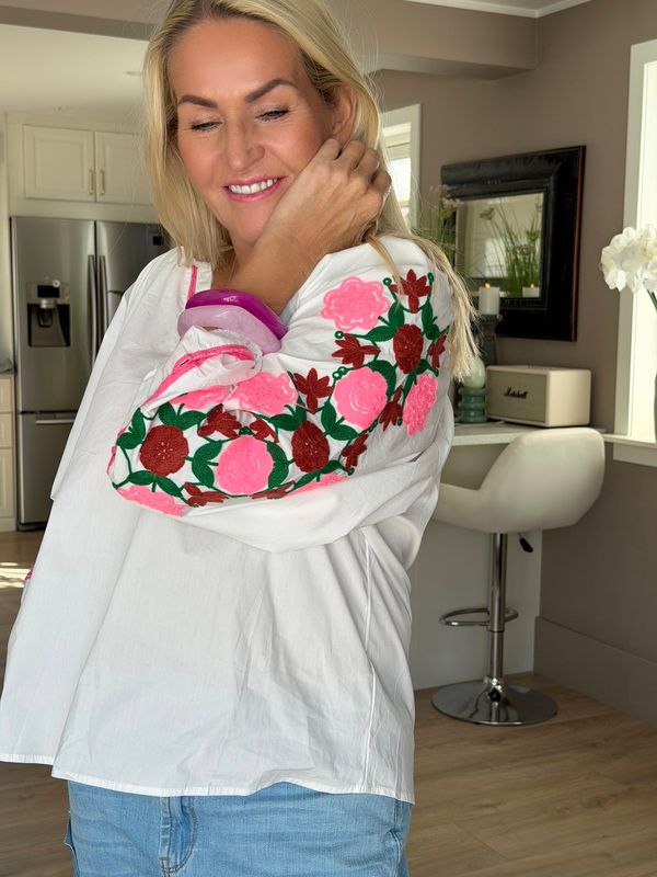 Embroidery Bohem Blouse Qnuz