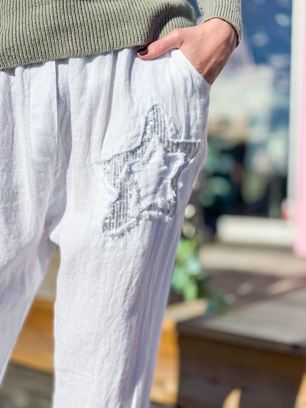 Star Linen Pant