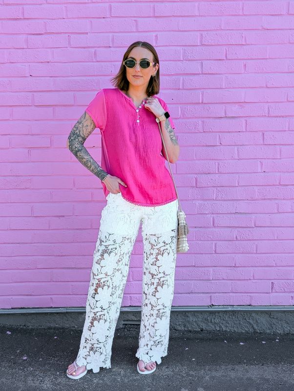 Linen T-Shirt Love Forever