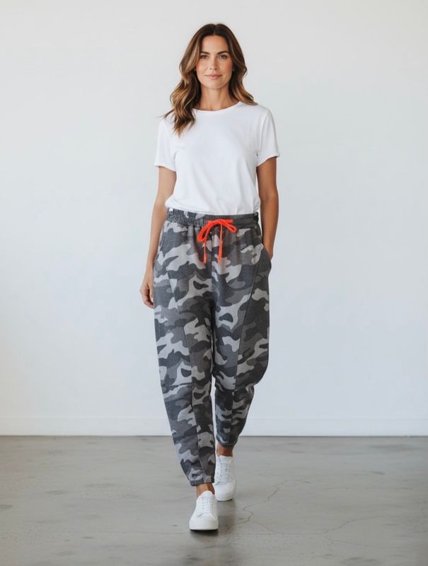 Camo Sweatpants Not Sisters