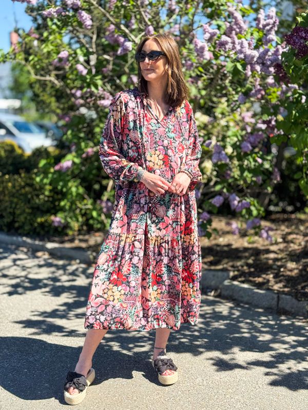 Flowery Midi Dress