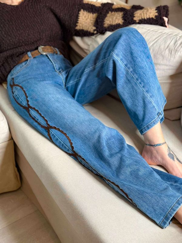 Boho Denim Jeans