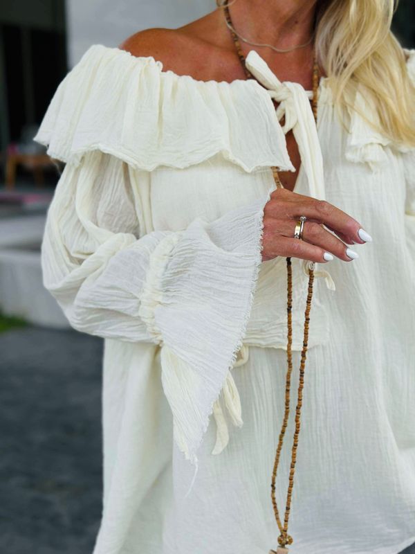 Boho Ivory Blouse