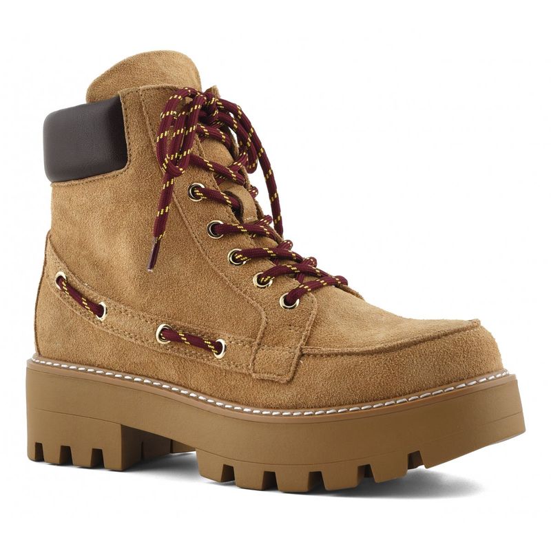 Lace Up Suede Boots Colors Of California