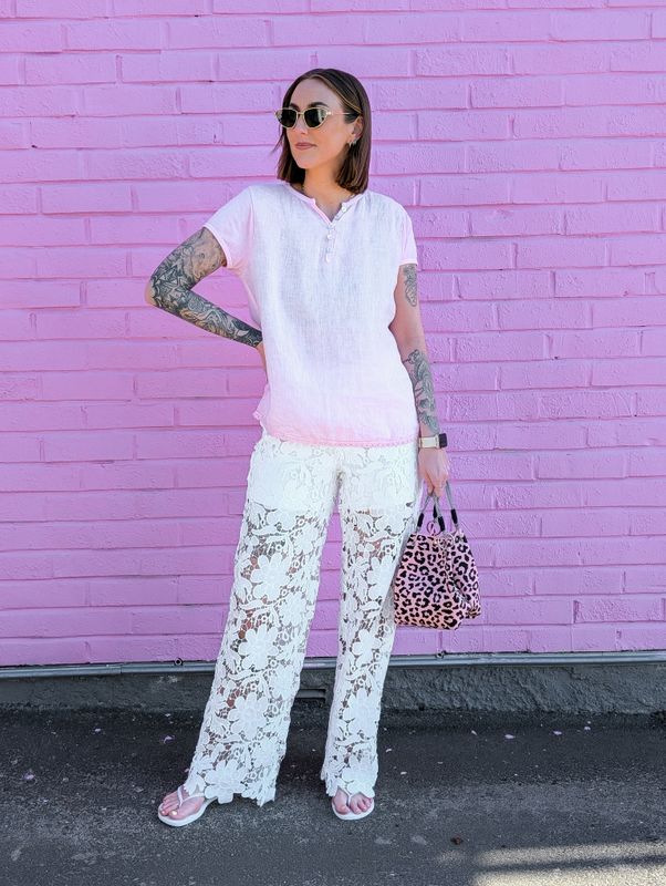 Linen T-Shirt Love Forever