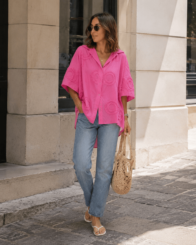 Round Oversized Shirt