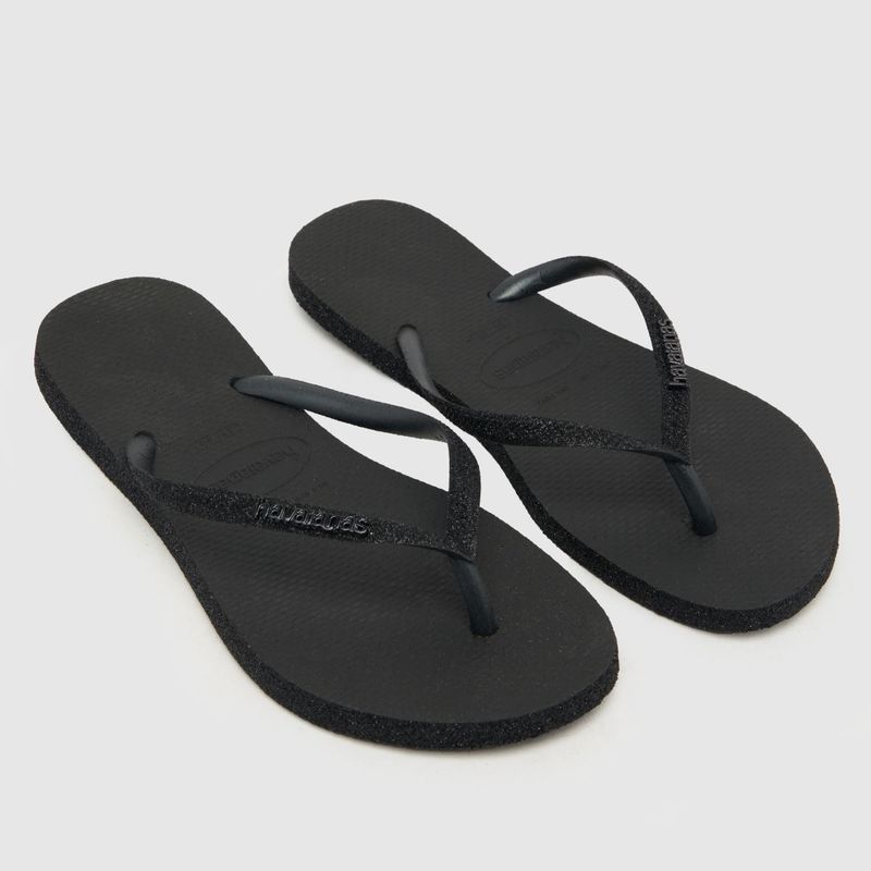 Slim Glitter Black Havaianas