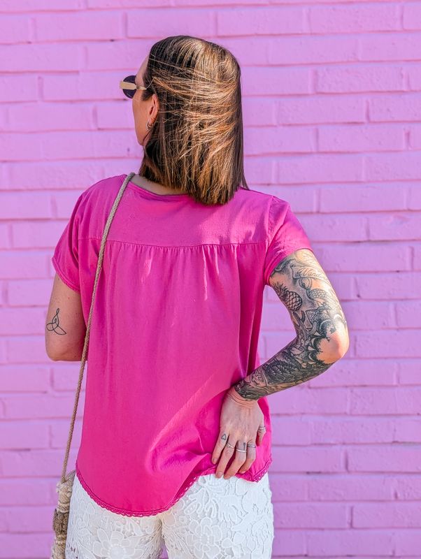 Linen T-Shirt Love Forever