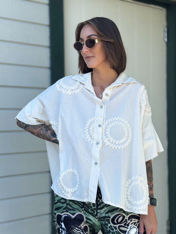 Round Oversized Shirt