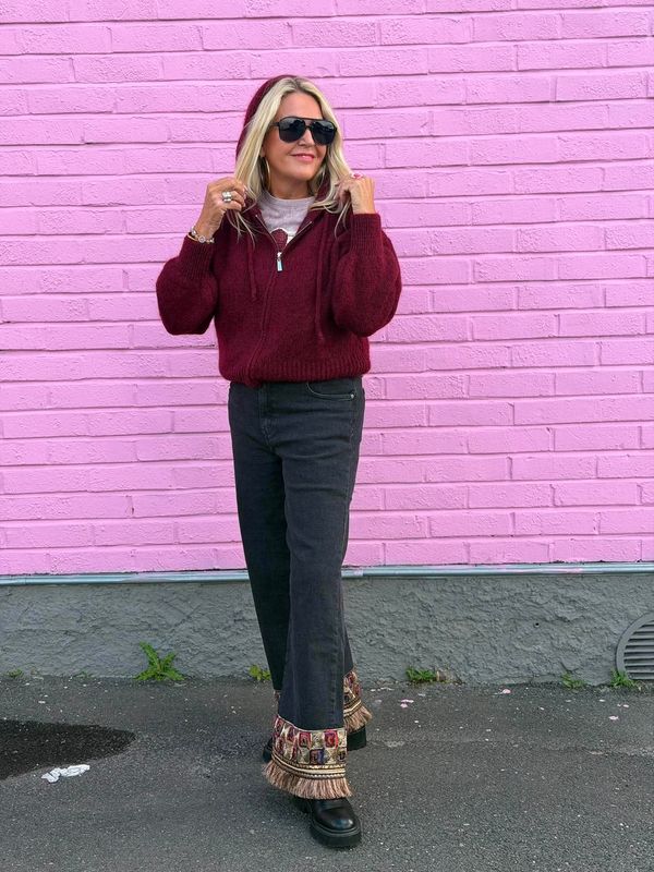 Hooded Zip Cardigan