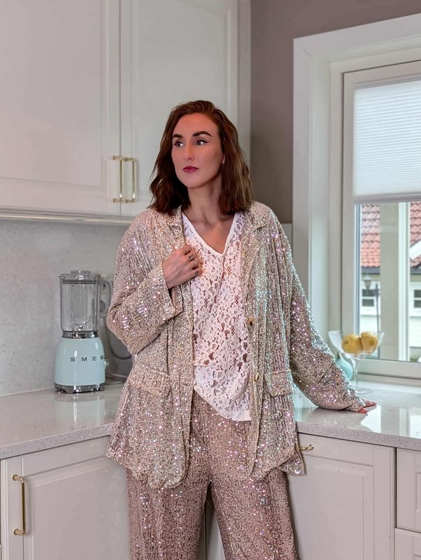 Sequin Oversize Blazer 