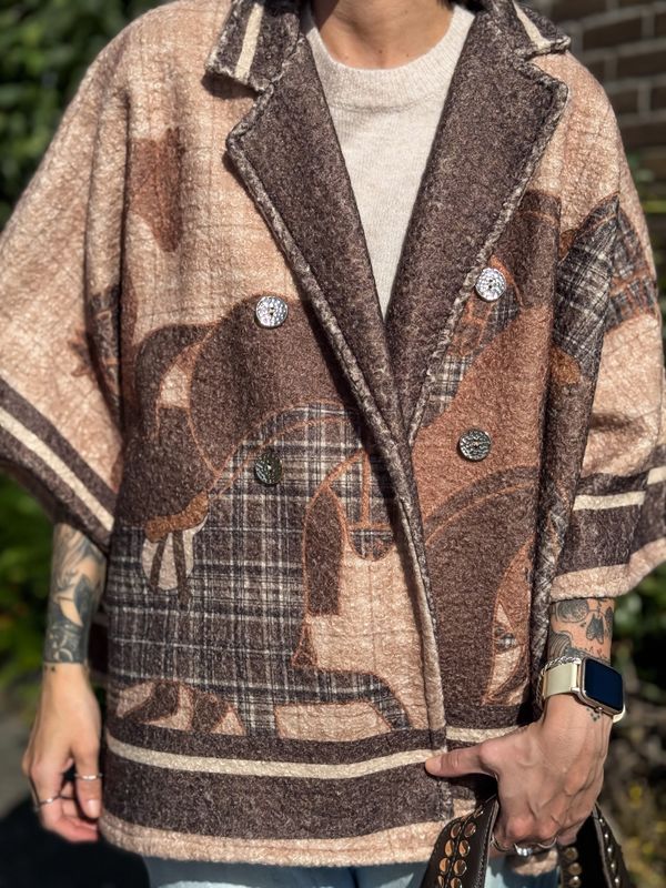 Horsie Oversized Poncho