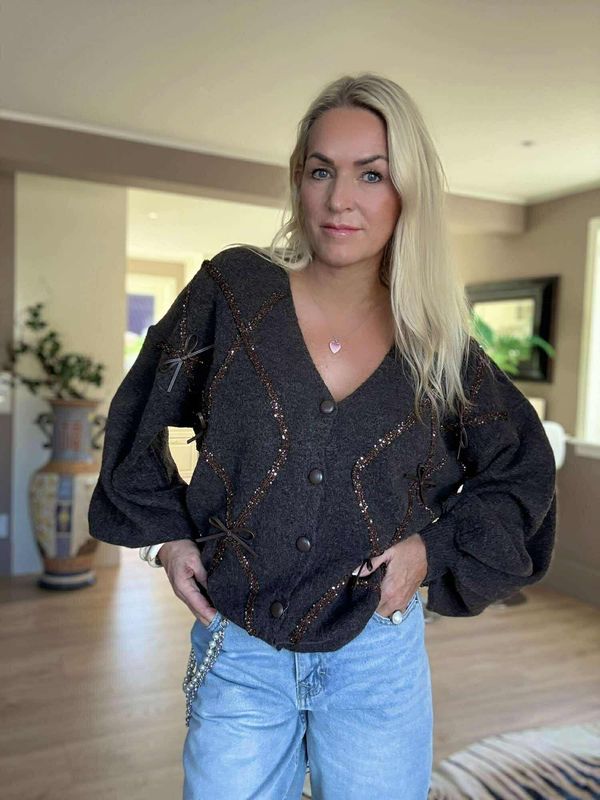 Bow Cardigan 