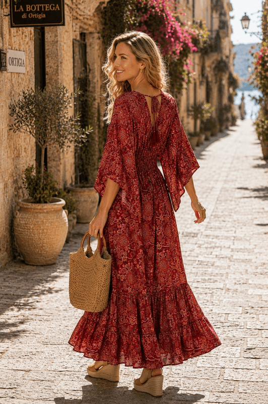 Poppy Paisley Maxi Dress