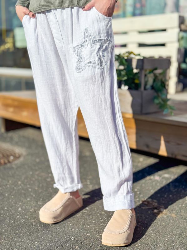 Star Linen Pant