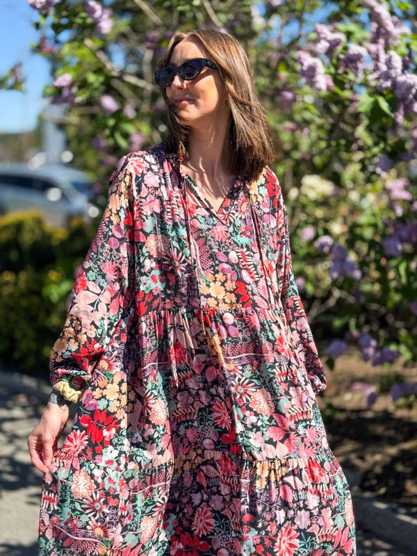 Flowery Midi Dress