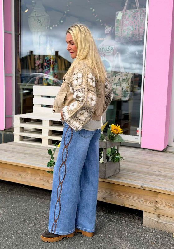 Crochet Camel Jacket