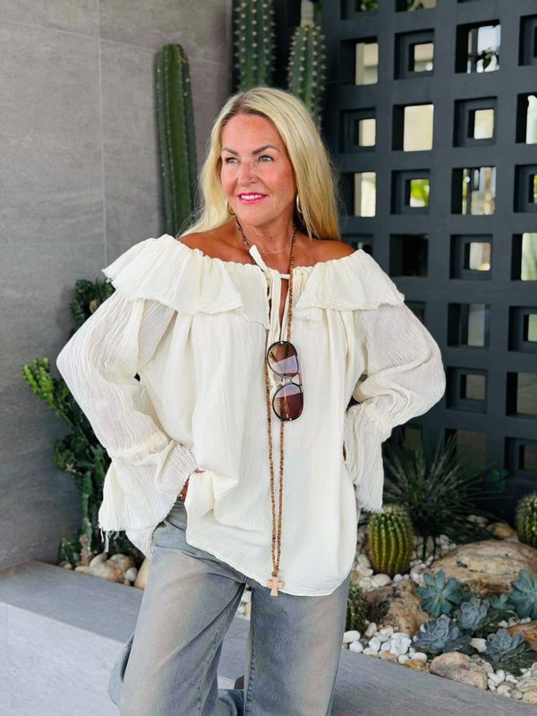 Boho Ivory Blouse