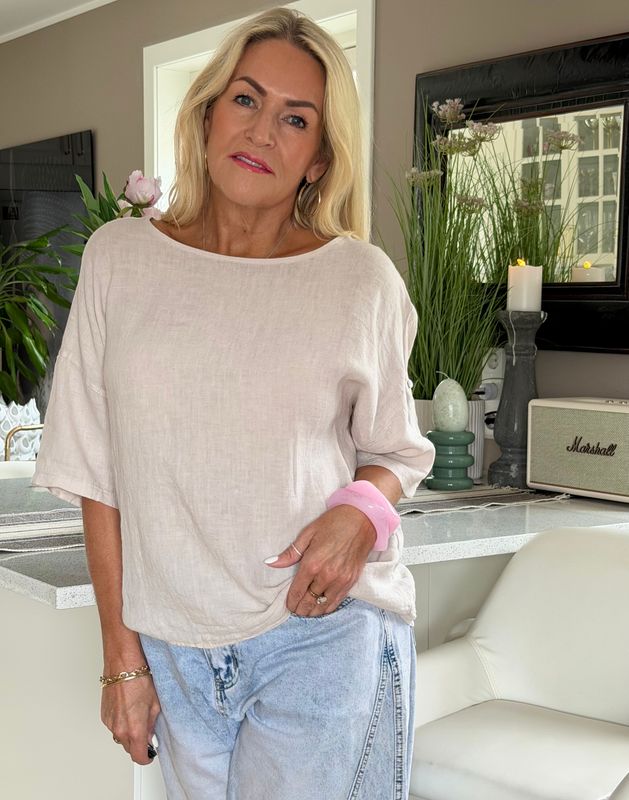 Button Linen Blouse 