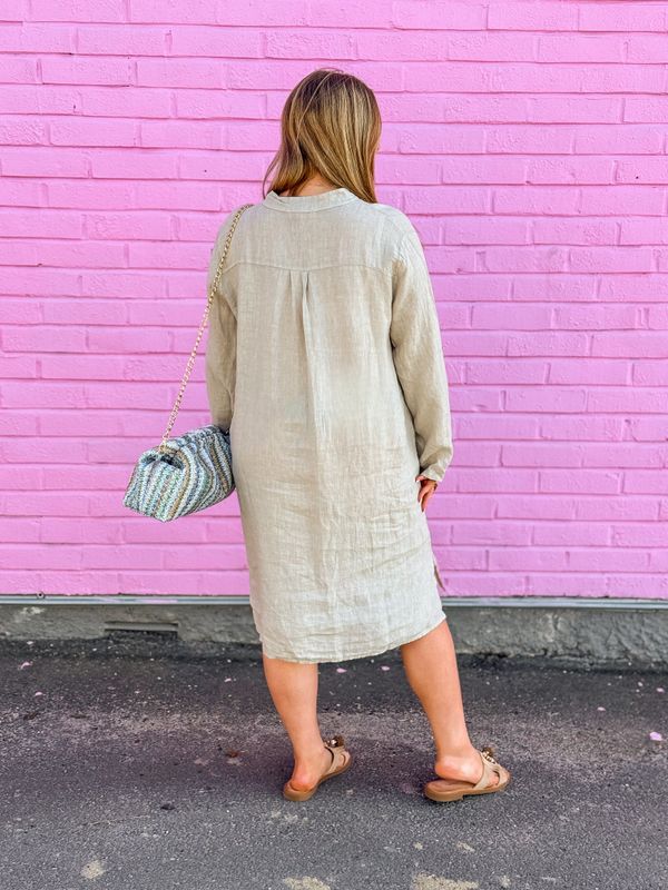 Naomi Linen Dress Love Forever