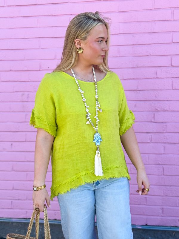 Raw Linen Top 