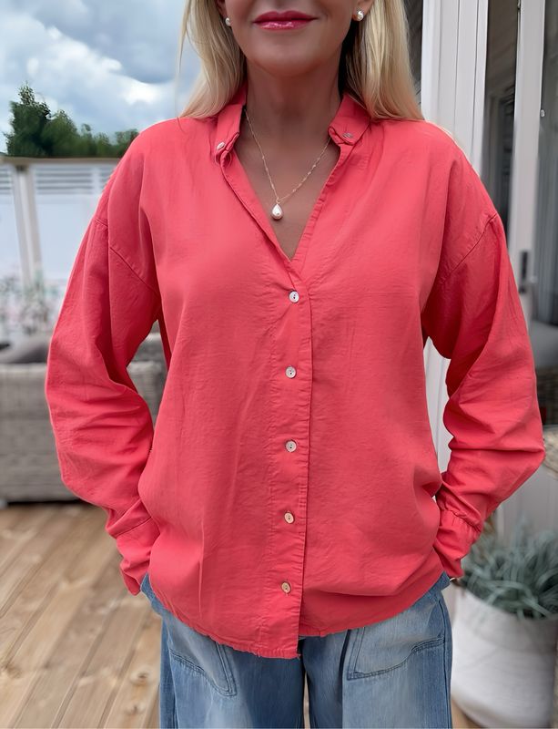 Button Down Berry Shirt 