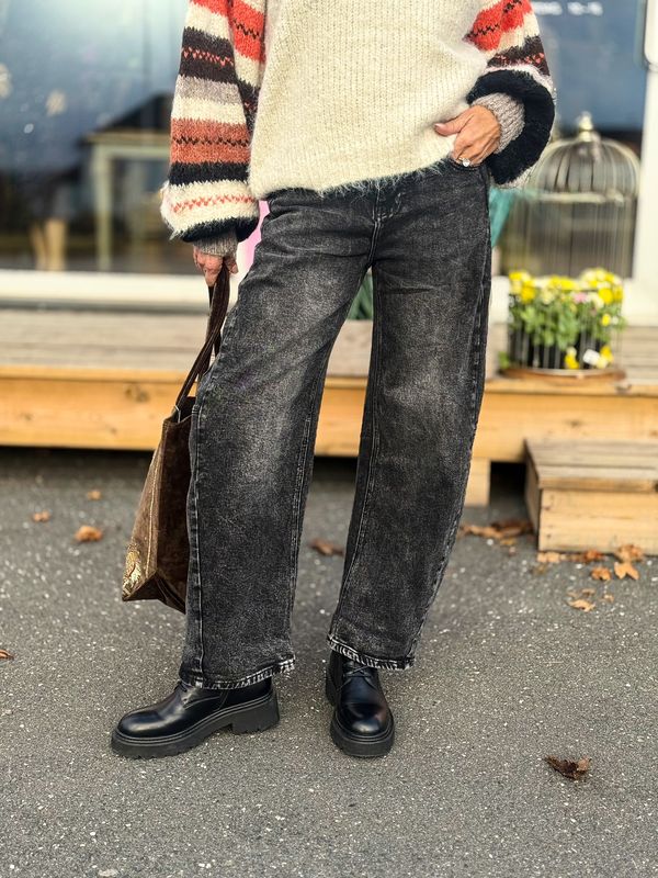 Washed Barrel Jeans