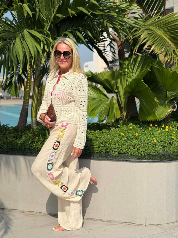 Crochet Shirt Jacket