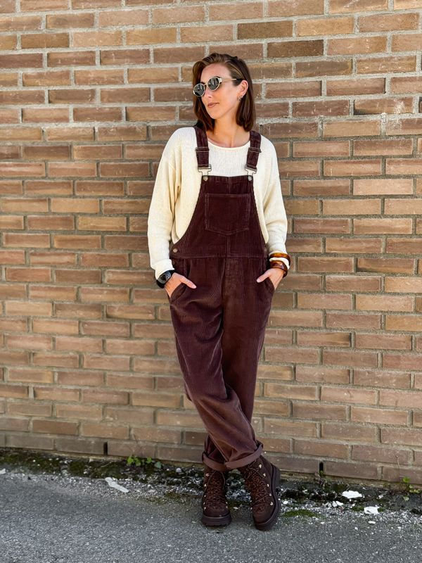 Astrid Brown Cord Overall Sister Soul