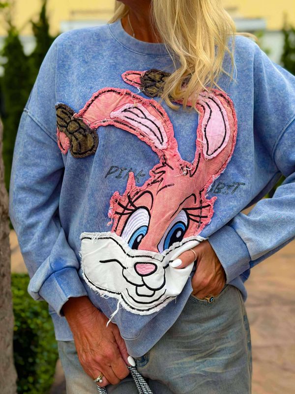 Funky Rabbit College Sweater  