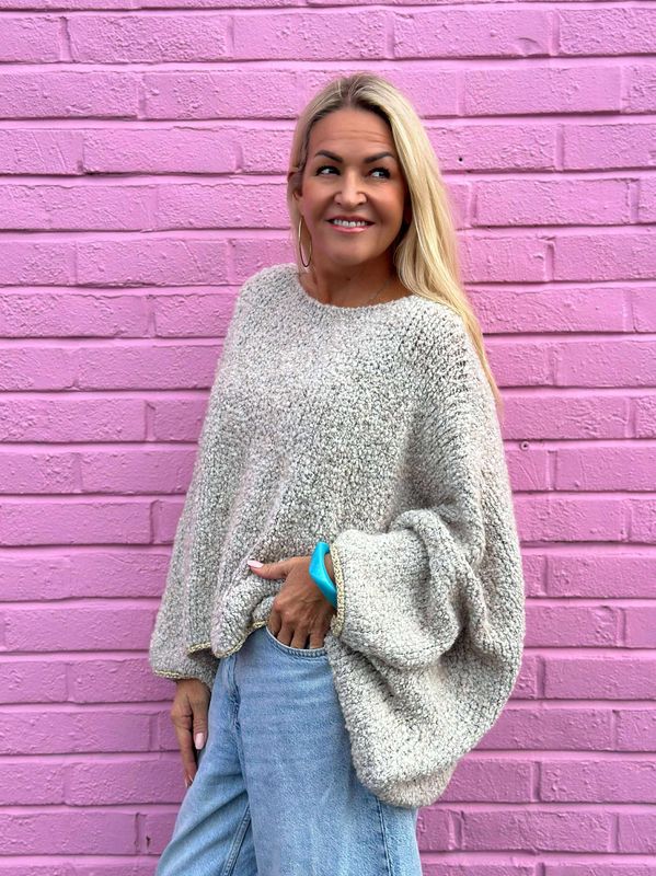 Glitter Bouclé Sweater