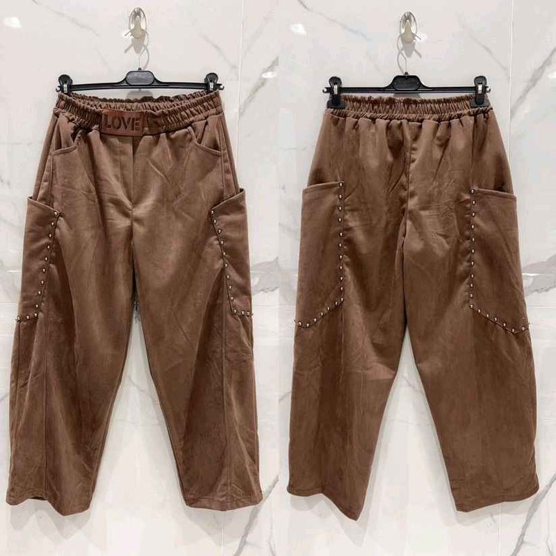 Suede Stud Pant