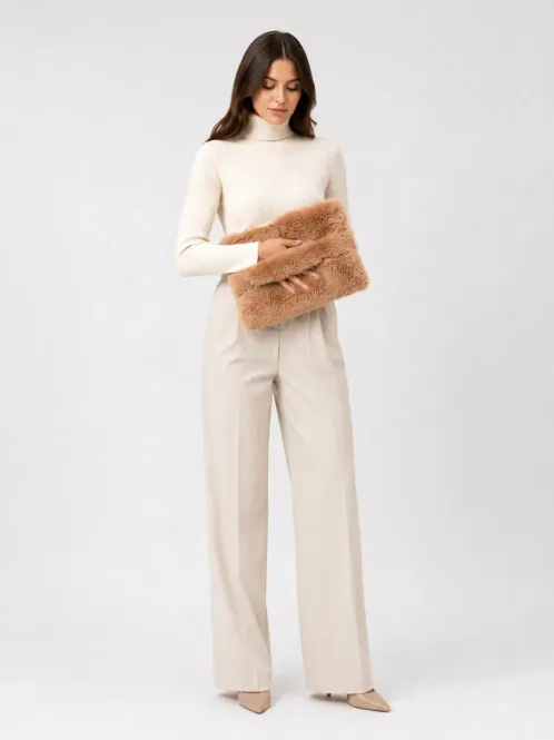 Hovedbilde Fur Brown Clutch Sorena
