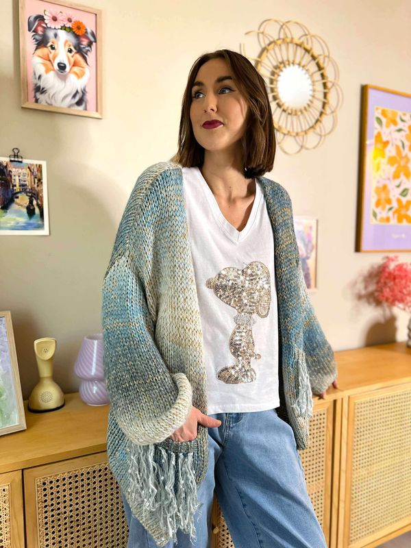 Fringe Pocket Cardigan