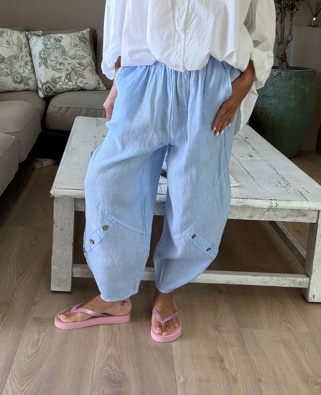 Comfy Linen Culotte Pant