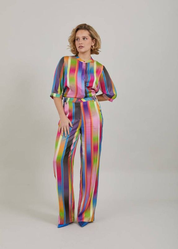 Stripe Viscose Pant