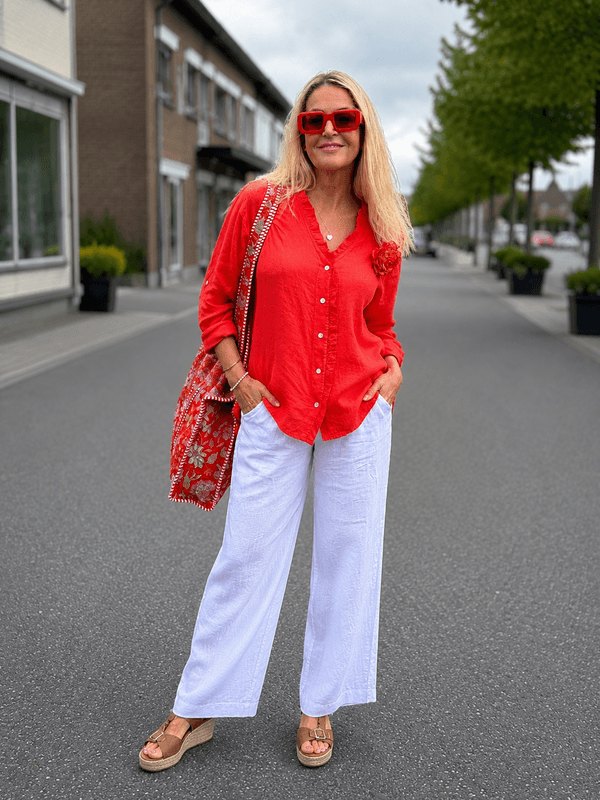 Mary Linen Blouse Love Forever