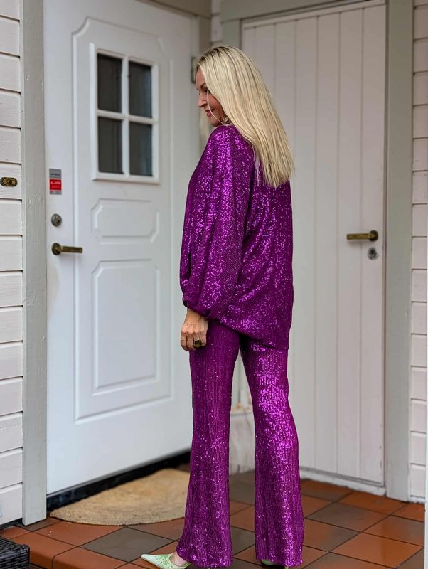 Sequin Flare Pant