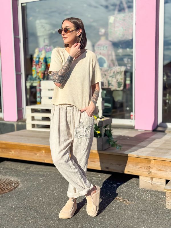Star Linen Pant