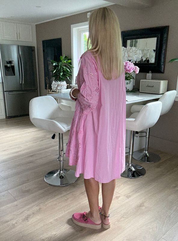 Sequin pink shirt/ dress 